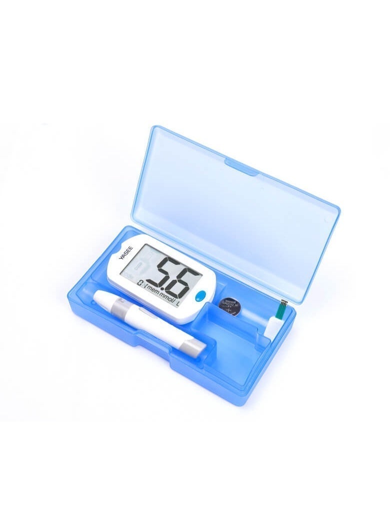 YASEE Blood Glucose Meter Kit – Digital Glucometer with 25 Test Strips, 25 Lancets, Auto Coding, Large LCD Display - Image 2